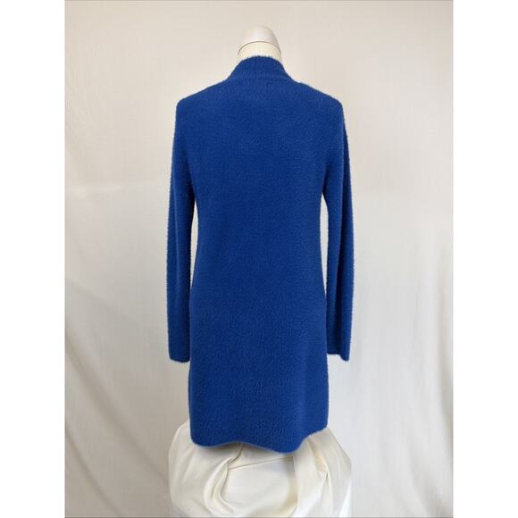 NWT Love Token Blue Ultra Soft Long Open Cardigan Sweater SMALL #0688 - Picture 3 of 5